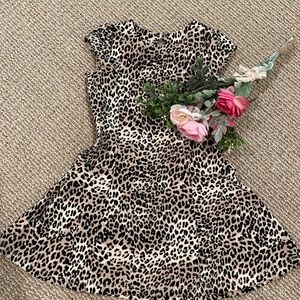 Big girls animal print dress